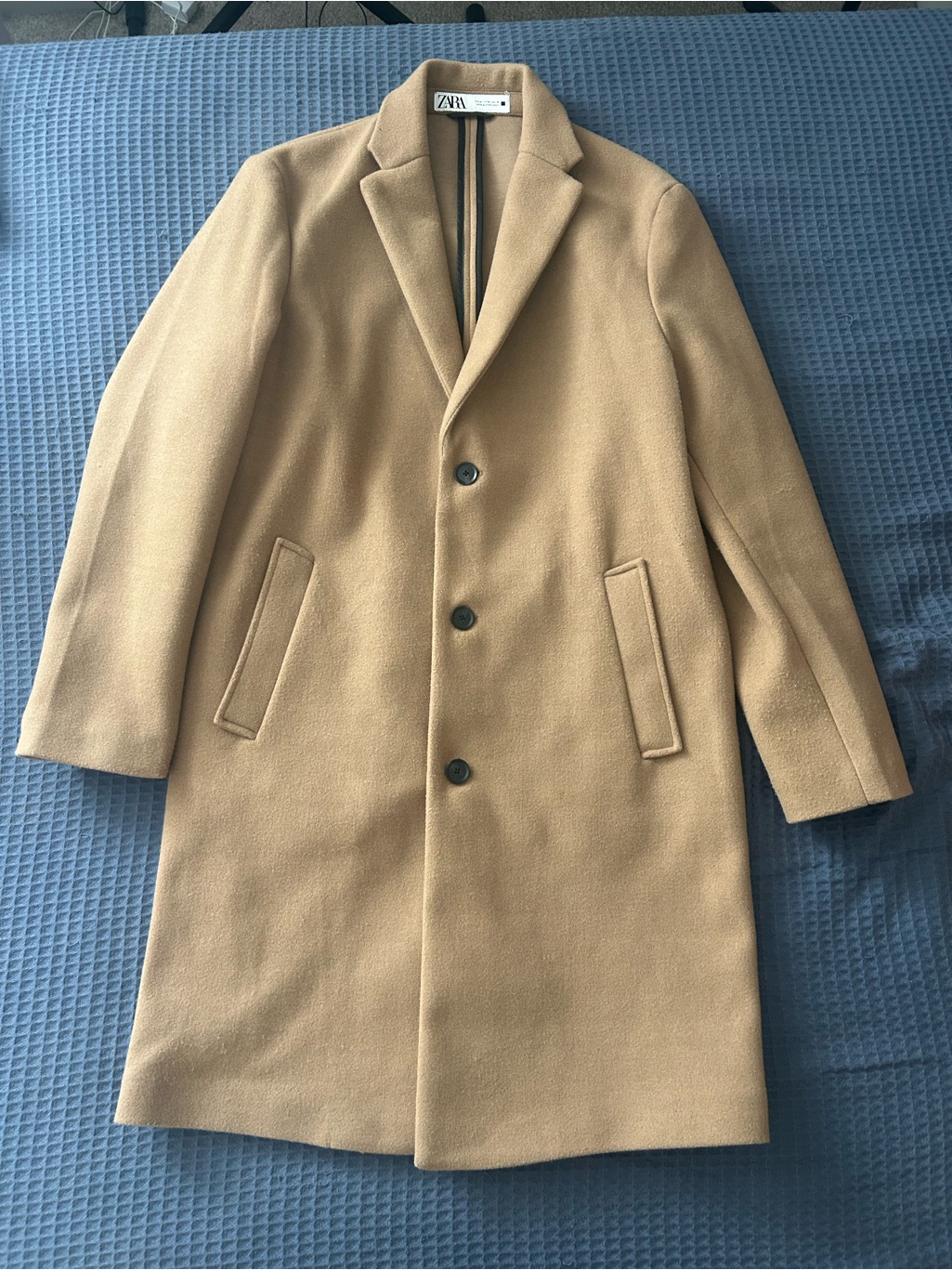 Zara Camel Tan Pea Coat